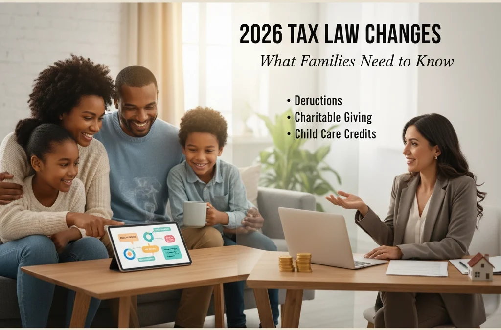 2026 Tax Law Changes: What Families Need to Know About Deductions, Charitable Giving, and Child Care Credits
